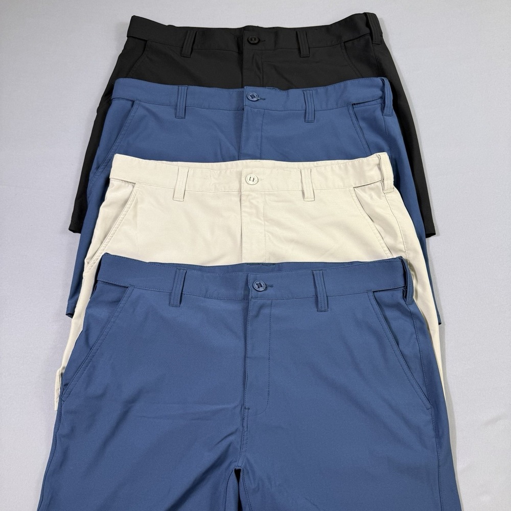 Lot Of 4 Huk Pursuit Fishing Shorts‎ Mens XXL Black/Navy/Beige 6" Inseam Boating